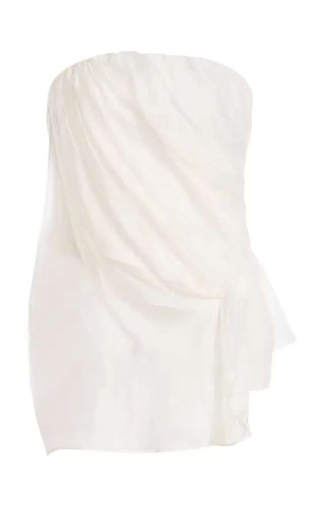 Exclusive Gilian Wool-Blend Bustier Top