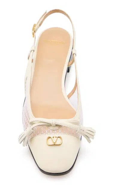 Valentino Garavani Valet Du Roi Leather Slingback Ballerinas | Thumbnail 3 Valentino Garavani Valet Du Roi Leather Slingback Ballerinas | Thumbnail 3