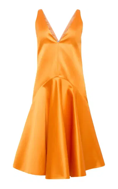 JW Anderson Draped Satin Midi Dress | Thumbnail 5 JW Anderson Draped Satin Midi Dress | Thumbnail 5