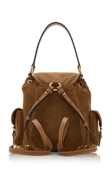 Miu Miu Small Corduroy Backpack | Thumbnail 4 Miu Miu Small Corduroy Backpack | Thumbnail 4