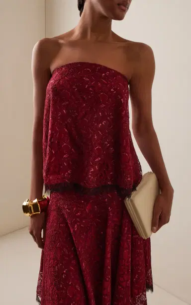 Rodarte Exclusive Strapless Lace Top | Thumbnail 2 Rodarte Exclusive Strapless Lace Top | Thumbnail 2