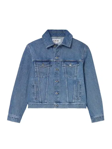 Loewe Anagram Embroidered Denim Jacket - Men | Thumbnail 1