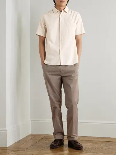 Sunspel Straight-Leg Cotton-Drill Trousers - Men | Thumbnail 2 Sunspel Straight-Leg Cotton-Drill Trousers - Men | Thumbnail 2