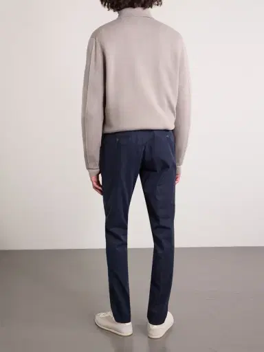 Canali Slim-Fit Tapered Cotton-Blend Twill Chinos - Men | Thumbnail 4
