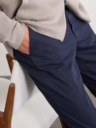 Canali Slim-Fit Tapered Cotton-Blend Twill Chinos - Men | Thumbnail 5
