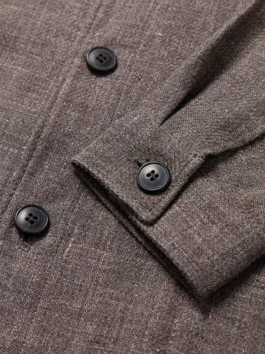 Sunspel Cotton and Linen-Blend Overshirt - Men | Thumbnail 6