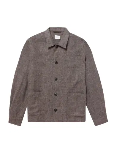 Sunspel Cotton and Linen-Blend Overshirt - Men | Thumbnail 1