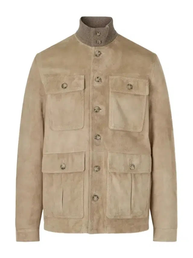 Brera Padded Suede Field Jacket - Men