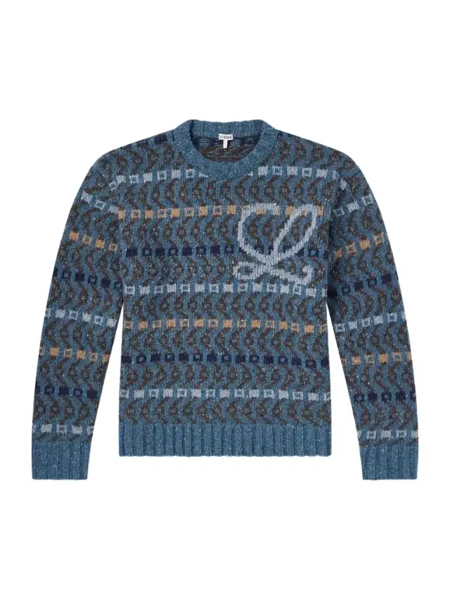 Loewe Logo-Intarsia Wool-Blend Sweater - Men