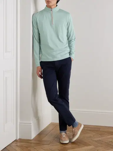 Peter Millar Albatross Piqué Half-Zip Sweater - Men | Thumbnail 2