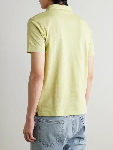 Sunspel Riviera Slim-Fit Supima Cotton-Mesh Polo Shirt - Men | Thumbnail 3