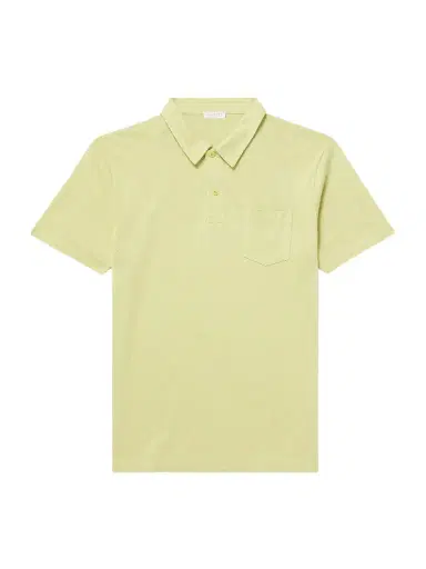 Sunspel Riviera Slim-Fit Supima Cotton-Mesh Polo Shirt - Men | Thumbnail 1
