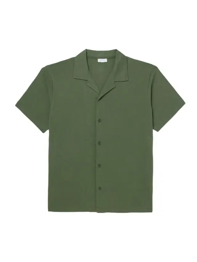 Slim-Fit Camp-Collar Supima Cotton-Mesh Shirt - Men