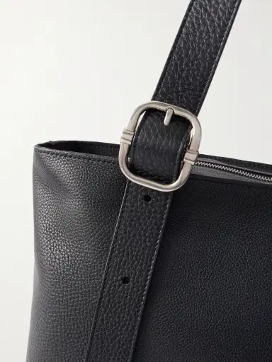 Loewe Loop Logo-Debossed Full-Grain Leather Tote Bag - Men | Thumbnail 5