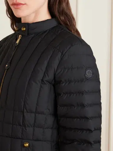 Moncler Hooded Appliquéd Padded Quilted Shell Down Coat | Thumbnail 4 Moncler Hooded Appliquéd Padded Quilted Shell Down Coat | Thumbnail 4