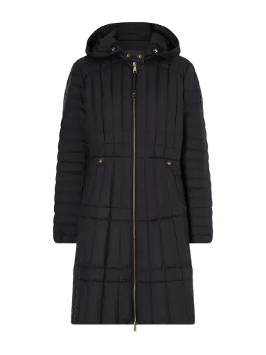 Moncler Hooded Appliquéd Padded Quilted Shell Down Coat | Thumbnail 1 Moncler Hooded Appliquéd Padded Quilted Shell Down Coat | Thumbnail 1