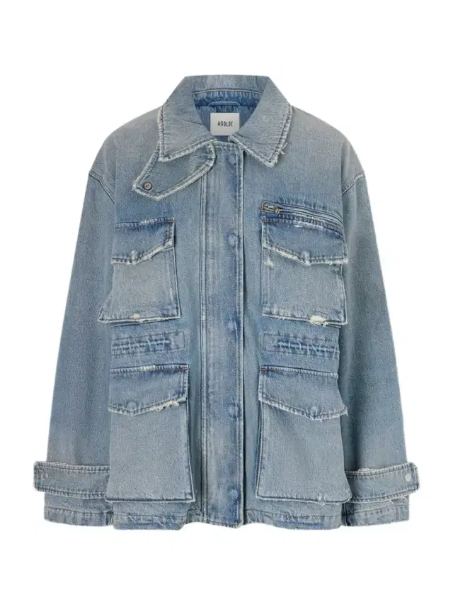 Aubrey Distressed Denim Jacket