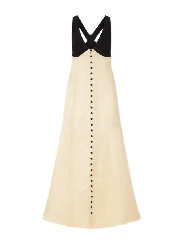 Row, Row, Row Your Buttons Linen-blend Maxi Dress