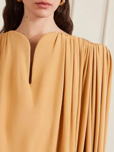 Stella McCartney Off-the-shoulder Cape-effect Draped Crepe-jersey Gown | Thumbnail 4