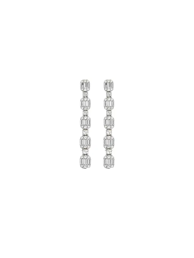 Wish Fine Jewelry 1.00ct Diamond 18K Dangle Drop Gold Earrings