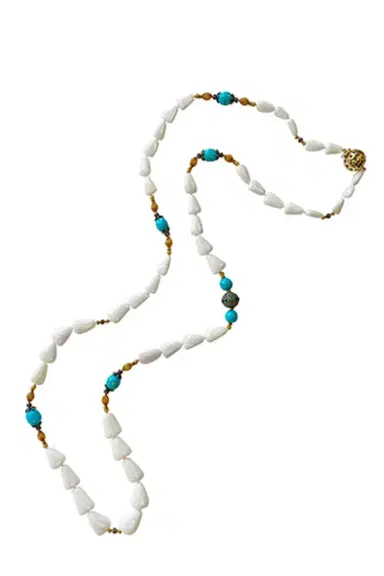 VERDURA Coral Turquoise Diamond Beaded Necklace | Thumbnail 1