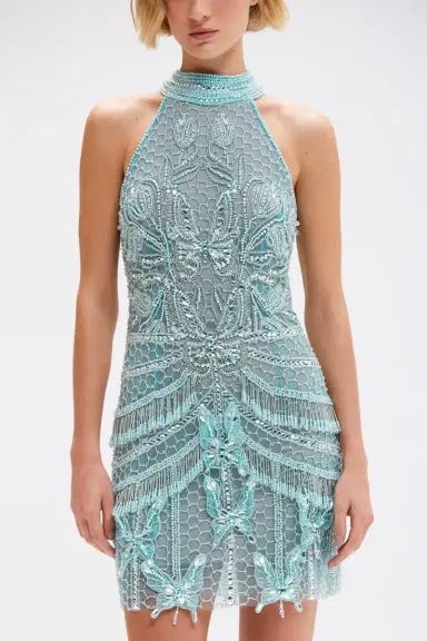 PatBo BUTTERFLY EMBROIDERY MINI DRESS | Thumbnail 5