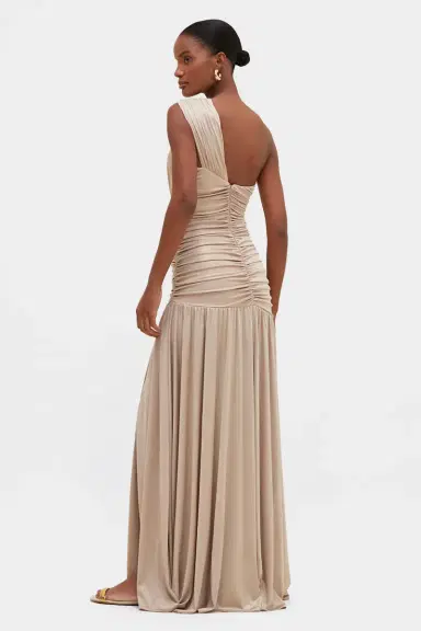PatBo DUNE JERSEY ONE SHOULDER GOWN | Thumbnail 2