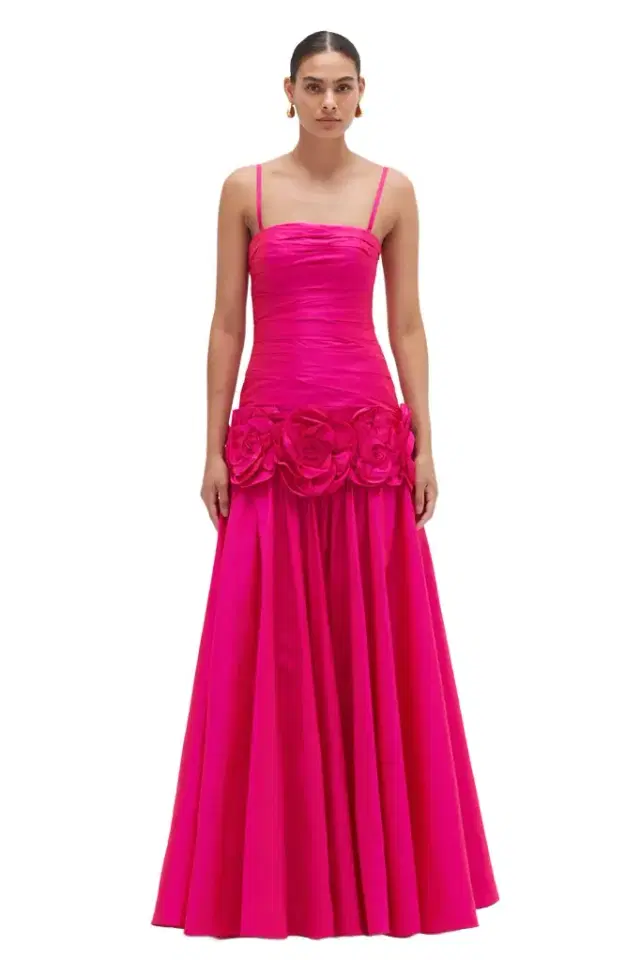 PatBo TAFFETA BLOOM GOWN