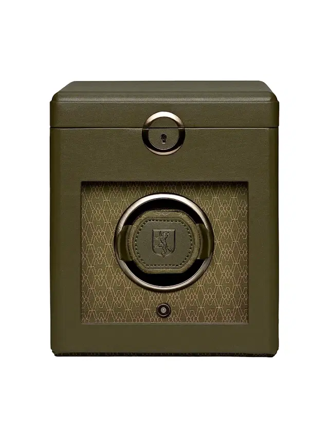 Wolf Earth Single Watch Winder - Coffee