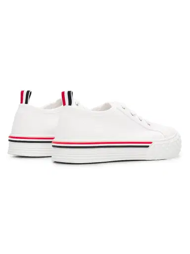 Thom Browne Women's Collegiate Cotton Low-Top Trainer Sneakers | Thumbnail 3 Thom Browne Women's Collegiate Cotton Low-Top Trainer Sneakers | Thumbnail 3