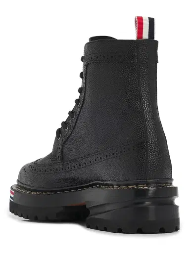 Thom Browne Women's Leather Lugsole Hiking Boots - Black - Size 9 | Thumbnail 3 Thom Browne Women's Leather Lugsole Hiking Boots - Black - Size 9 | Thumbnail 3