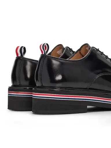 Thom Browne Women's Uniform Leather Derby Shoes - Black - Size 9.5 | Thumbnail 3