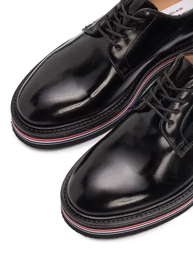 Thom Browne Women's Uniform Leather Derby Shoes - Black - Size 9.5 | Thumbnail 6