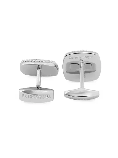Tateossian Men's Dalmation Jasper & Sterling Silver Cufflinks | Thumbnail 3 Tateossian Men's Dalmation Jasper & Sterling Silver Cufflinks | Thumbnail 3