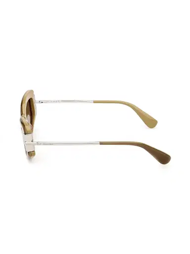 Max Mara Women's 52MM Rectangular Sunglasses - Silver Brown | Thumbnail 3 Max Mara Women's 52MM Rectangular Sunglasses - Silver Brown | Thumbnail 3
