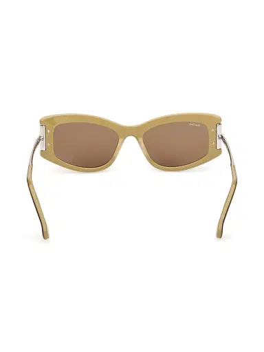Max Mara Women's 52MM Rectangular Sunglasses - Silver Brown | Thumbnail 5 Max Mara Women's 52MM Rectangular Sunglasses - Silver Brown | Thumbnail 5