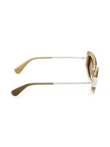 Max Mara Women's 52MM Rectangular Sunglasses - Silver Brown | Thumbnail 7 Max Mara Women's 52MM Rectangular Sunglasses - Silver Brown | Thumbnail 7