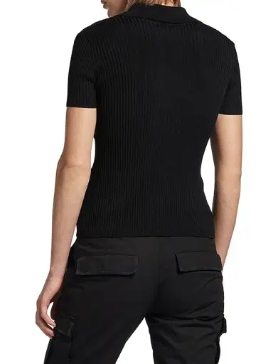 Balenciaga Women's Short Sleeve Shirt - Black | Thumbnail 5