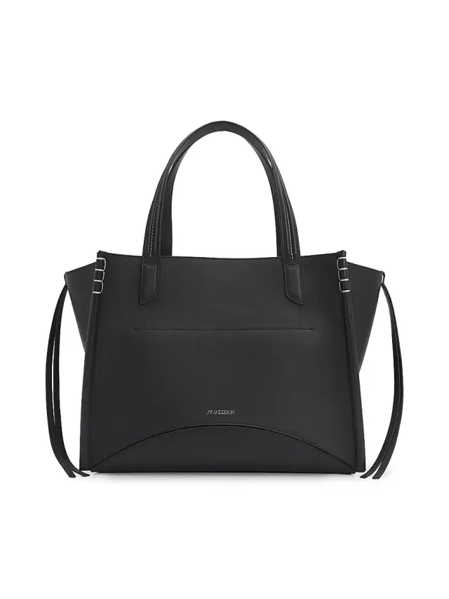JW Anderson Men's Loafer Cabas Leather Bag - Black