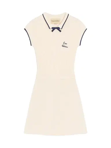 Valentino Garavani Women's Knitted Dress - Birch Provence Blue - Size Large | Thumbnail 1 Valentino Garavani Women's Knitted Dress - Birch Provence Blue - Size Large | Thumbnail 1