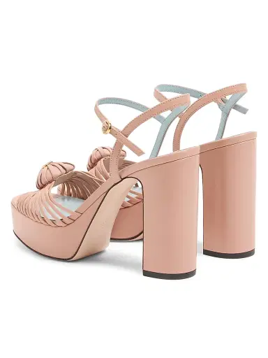 Valentino Garavani Women's Sandal Royal 115MM Platform Sandals in Kidskin - Beige - Size 12 | Thumbnail 3 Valentino Garavani Women's Sandal Royal 115MM Platform Sandals in Kidskin - Beige - Size 12 | Thumbnail 3