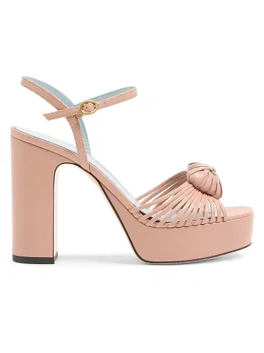 Valentino Garavani Women's Sandal Royal 115MM Platform Sandals in Kidskin - Beige - Size 12 | Thumbnail 1 Valentino Garavani Women's Sandal Royal 115MM Platform Sandals in Kidskin - Beige - Size 12 | Thumbnail 1