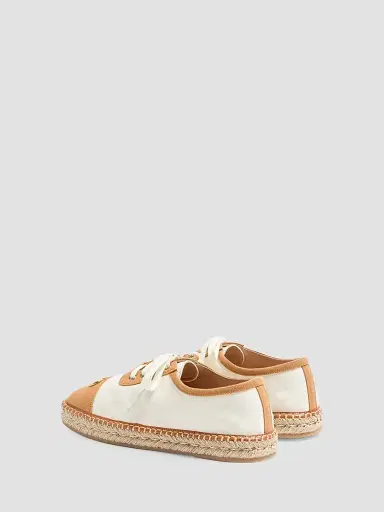 Valentino Garavani Men's Palm Avenue Espadrilles Sneakers in Canvas - Ivory - Size 7.5 | Thumbnail 3 Valentino Garavani Men's Palm Avenue Espadrilles Sneakers in Canvas - Ivory - Size 7.5 | Thumbnail 3