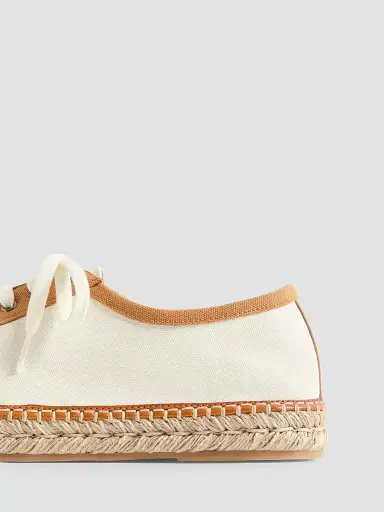 Valentino Garavani Men's Palm Avenue Espadrilles Sneakers in Canvas - Ivory - Size 7.5 | Thumbnail 6 Valentino Garavani Men's Palm Avenue Espadrilles Sneakers in Canvas - Ivory - Size 7.5 | Thumbnail 6