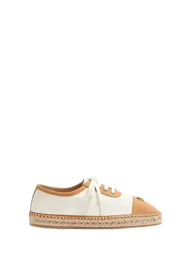 Valentino Garavani Men's Palm Avenue Espadrilles Sneakers in Canvas - Ivory - Size 7.5 | Thumbnail 1 Valentino Garavani Men's Palm Avenue Espadrilles Sneakers in Canvas - Ivory - Size 7.5 | Thumbnail 1