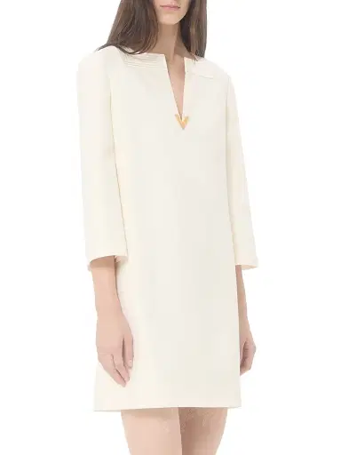 Valentino Garavani Women's Crepe Couture Short Dress | Thumbnail 2 Valentino Garavani Women's Crepe Couture Short Dress | Thumbnail 2