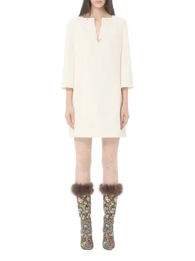 Valentino Garavani Women's Crepe Couture Short Dress | Thumbnail 7 Valentino Garavani Women's Crepe Couture Short Dress | Thumbnail 7