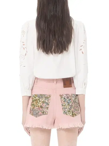 Valentino Garavani Women's Embroidered Poplin Shirt - White - Size 0 | Thumbnail 4