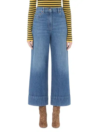 Valentino Garavani Women's Denim Jeans - Blue | Thumbnail 2
