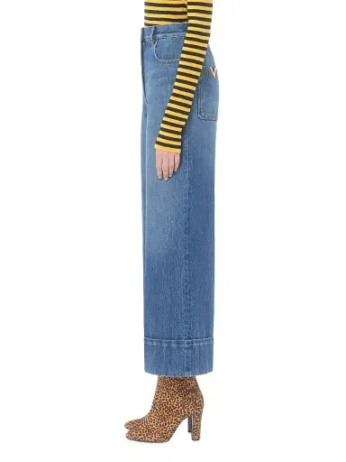 Valentino Garavani Women's Denim Jeans - Blue | Thumbnail 3